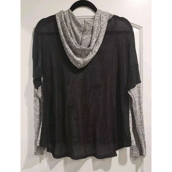 Lightweight Womens Long Sleeve Hoodie With Mesh Back - Picture 2 of 5